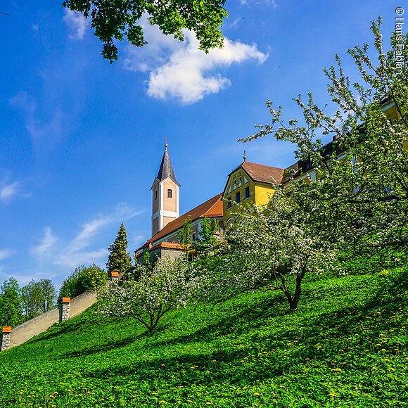 Panoramaweg Neumarkt - Blick auf die Wallfahrtskirche Mariahilf