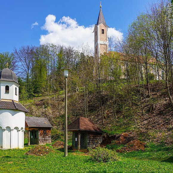 Panoramaweg Neumarkt - Blick auf die Wallfahrtskirche Mariahilf