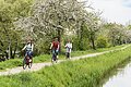 Radfahren in Neumarkt in der Oberpfalz, Ludwig Donau Main Kanal Bayern, Deutschland,
