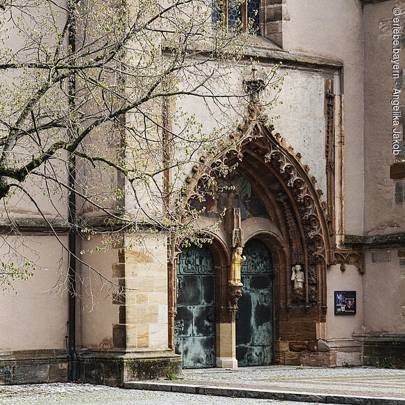 Portal, Münster St. Johannes, Neumarkt in der Oberpfalz, Bayern, Deutschland,