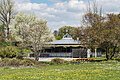 Café im Gelände der Landesgartenschau, Neumarkt in der Oberpfalz, Deutschland,