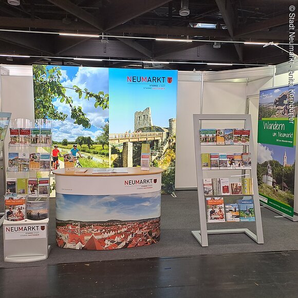Freizeitmesse Nürnberg Messestand der Stadt Neumarkt auf der Freizeitmesse in Nürnberg