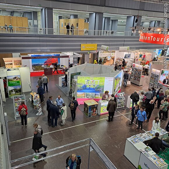 Freizeitmesse Nürnberg Messestand der Stadt Neumarkt auf der Freizeitmesse in Nürnberg