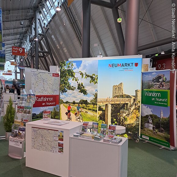 Messe CMT Stuttgart Messestand der Stadt Neumarkt auf der CMT in Stuttgart