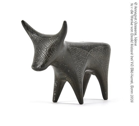 Stehende Kuh (Zinkkuh), 1938 | Zink, 8,7 x 12,7 x 5,9 cm | Museum Kurhaus Kleve –
Ewald Mataré Sammlung, Kleve | Schenkung Guido de Werd 2021 aus dem Nachlass Sonja
Mataré