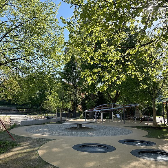 neugestalteter Spielplatz im Stadtpark Neumarkt